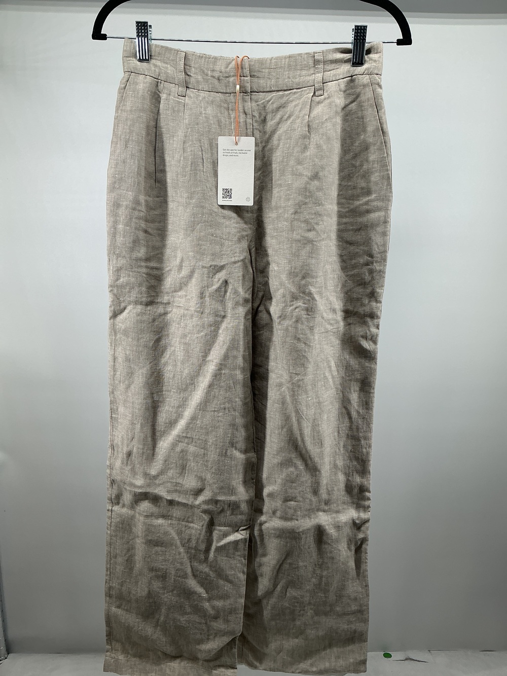 100% European Linen Pleated Trouser - 30"